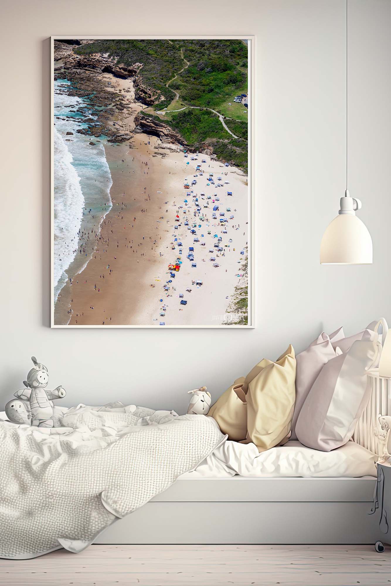 Caves Beach Portrait Aerial