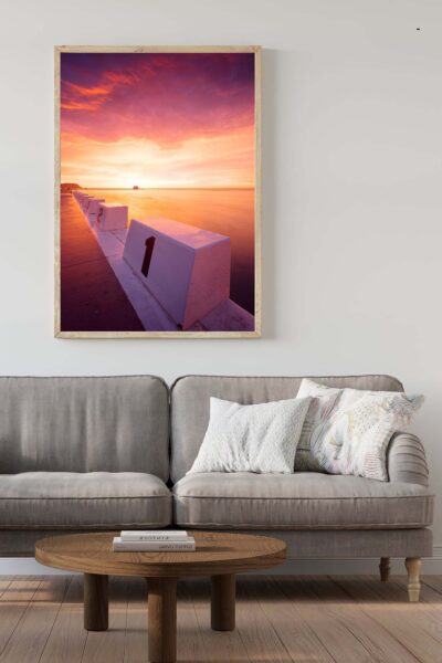 Merewether sunrise wall art print