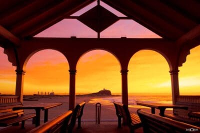 Golden Light Through the Arches