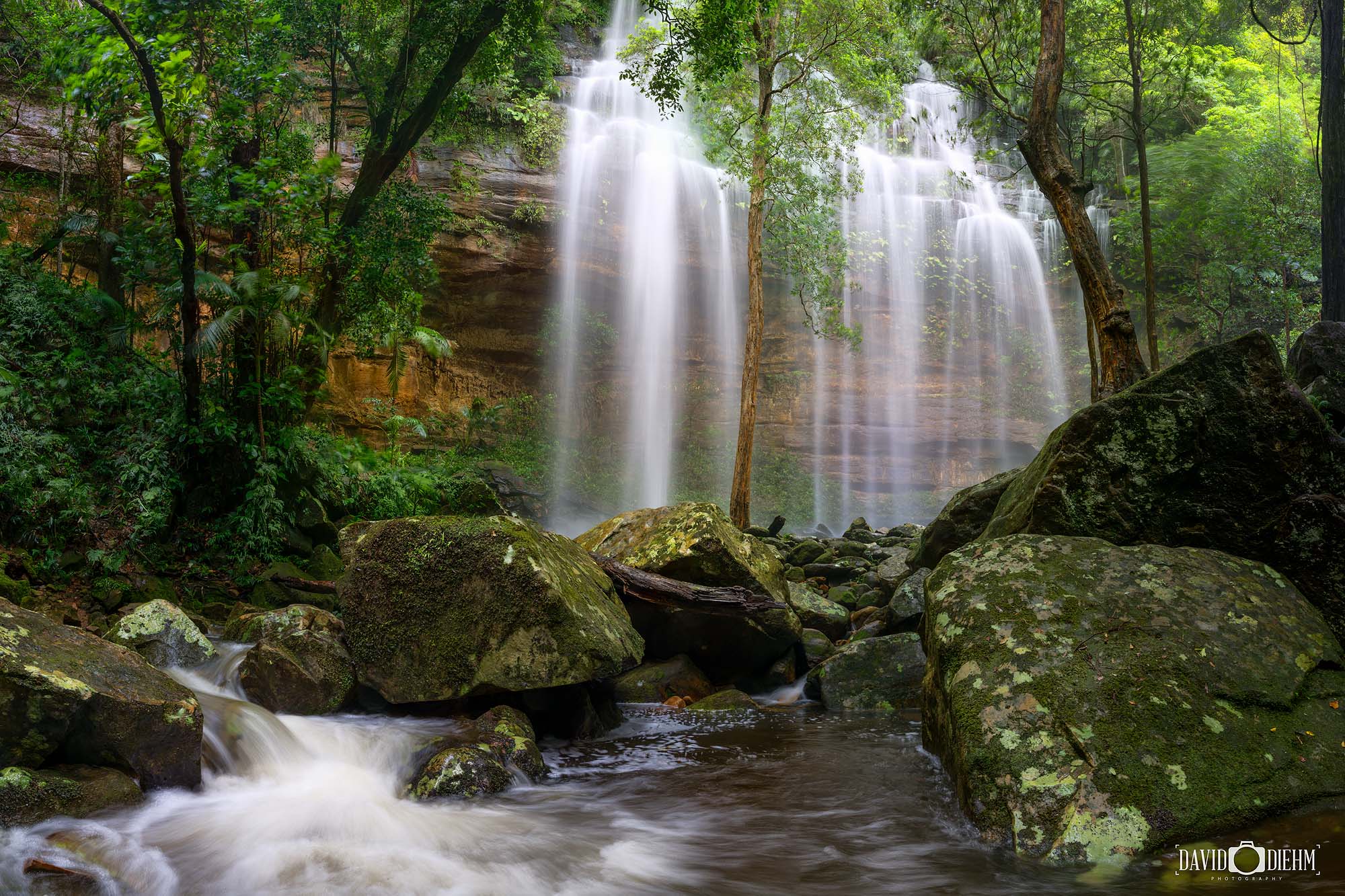 Gap Creek Falls, The Watagans, Lake Macquarie scenic photography print