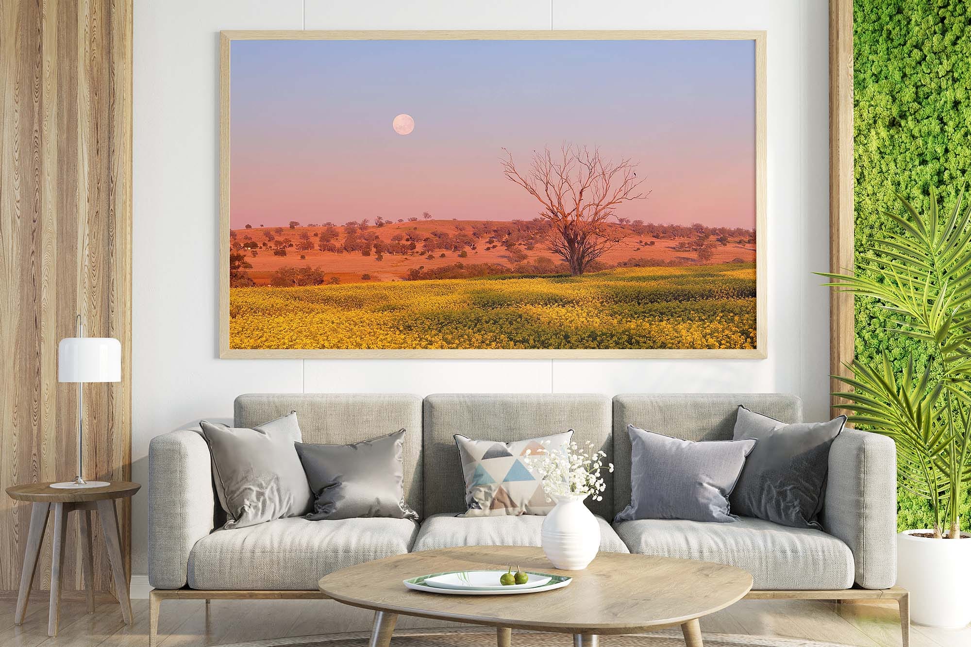 Custom Size Wall Art showing Landscape vs Portrait Wall Art options for perfect fit