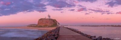 Nobbys Breakwall Panorama