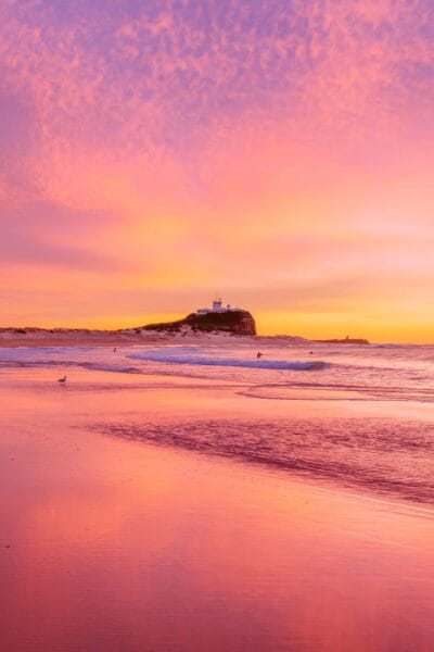 Nobbys Beach Portrait