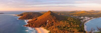 Tomaree Mountain Panorama - First Sunlight