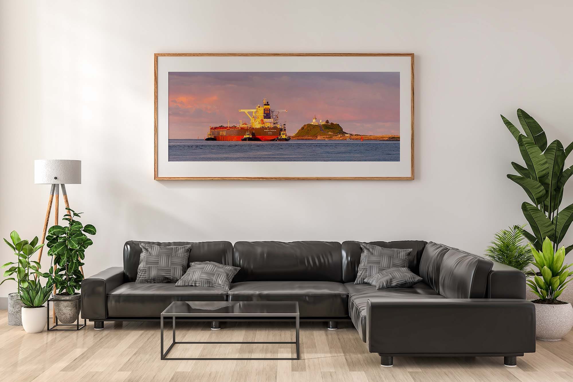 Coal Ship Departing Newcastle