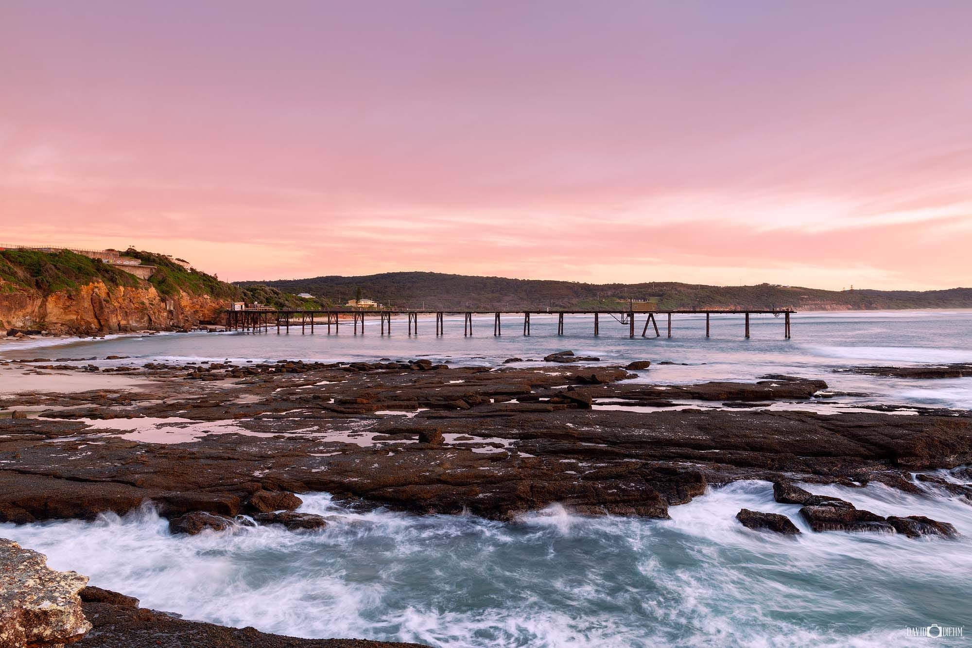 Catherine Hill Bay at sunrise in Lake Macquarie coastal photography print