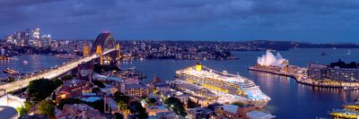 Sydney Harbour Cruise Ship Wall Prints