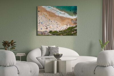 bondi beach southern end wall art print
