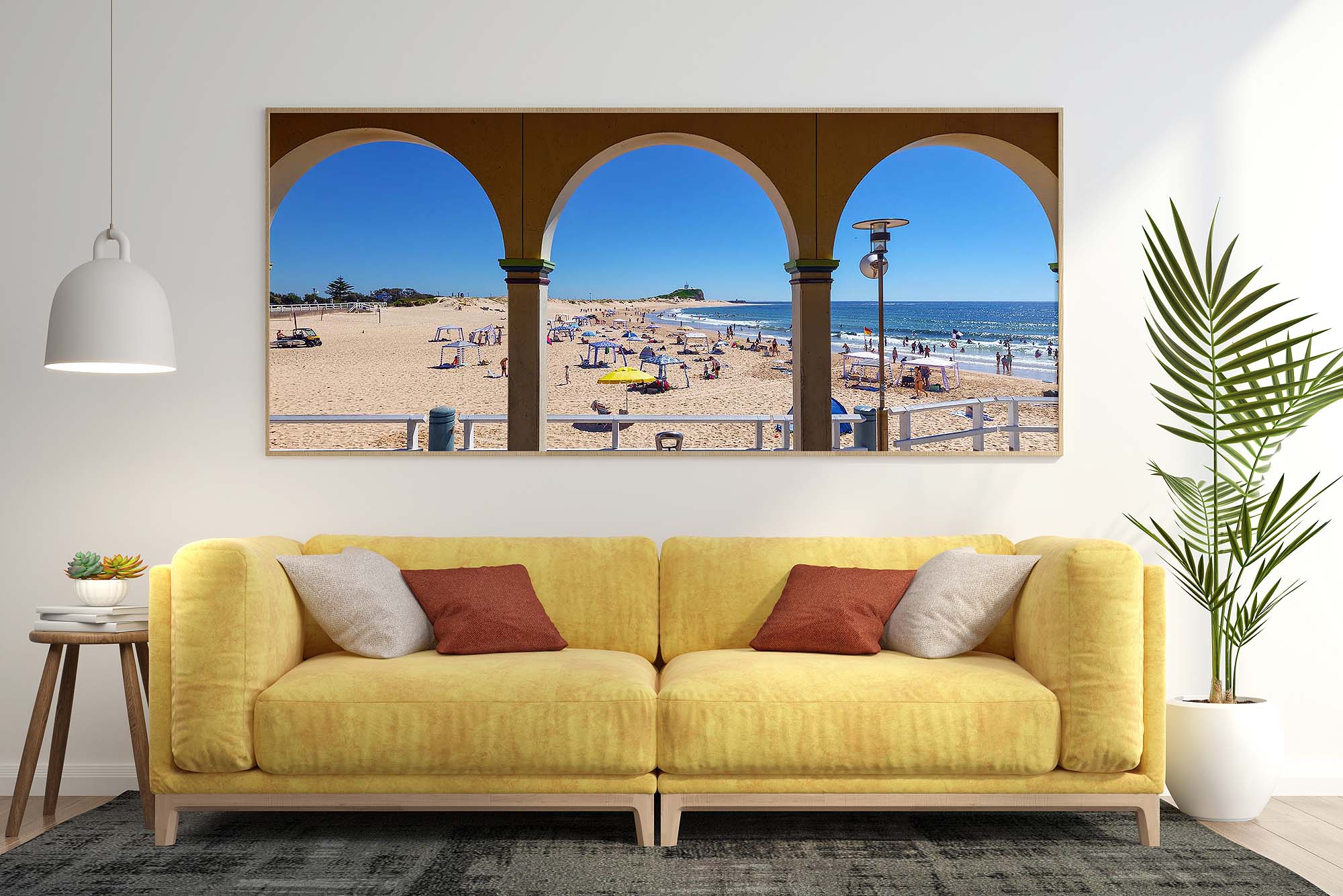 Commercial wall art photography of Nobbys beach summer beach image