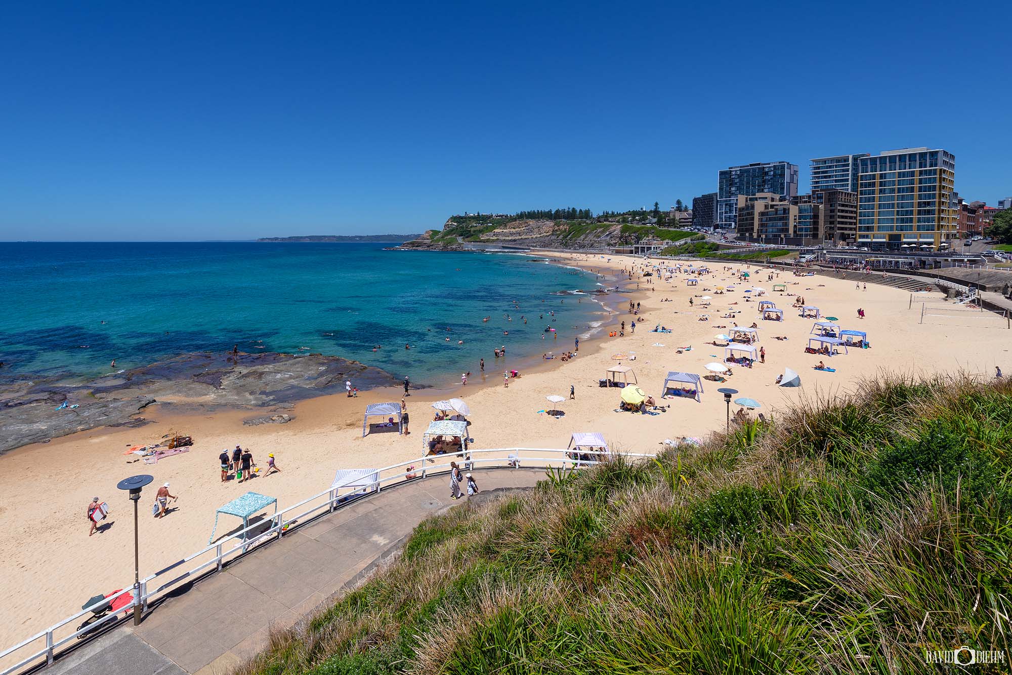 Newcastle Beach photo summer Wall Art Print