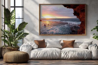 framed wall art print on Newcastle Bogey Hole