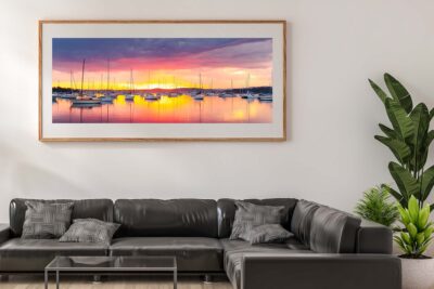 Valentine photo art at sunset