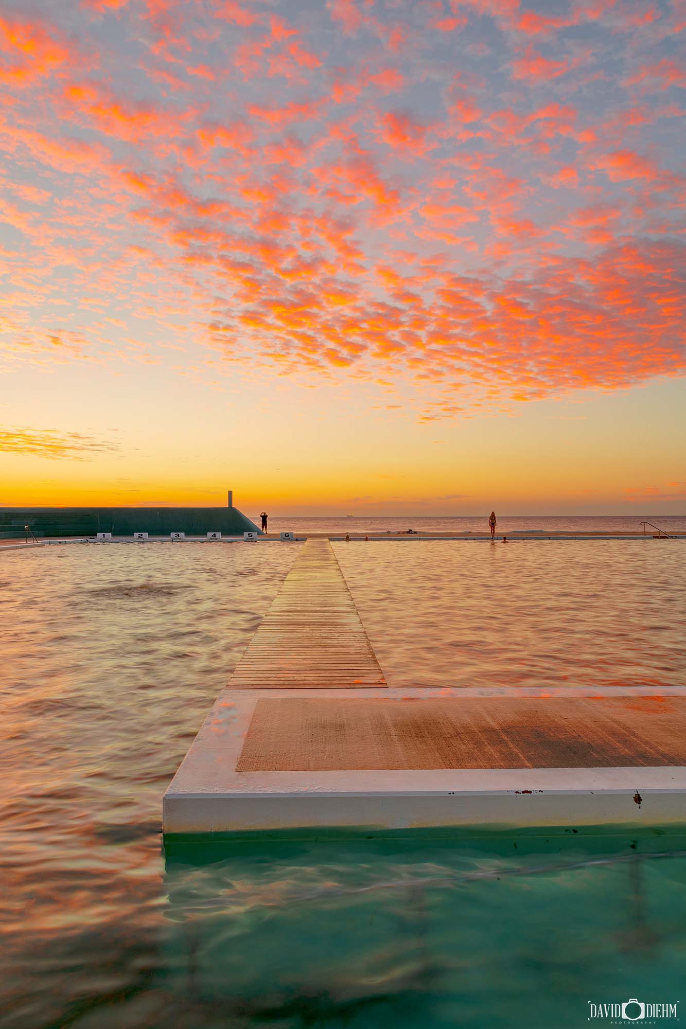 Newcastle Ocean Baths sunrise photo wall art