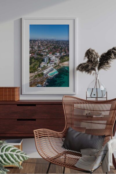 Bondi Icebergs Aerial Wall Art | Coastal Print