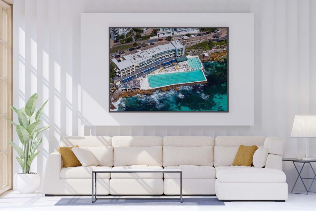Bondi Beach wall art day image of Bondi Icebergs