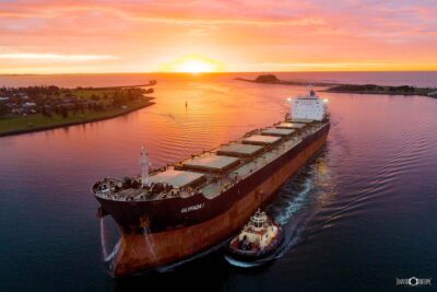 Newcastle Harbour Coal Ship