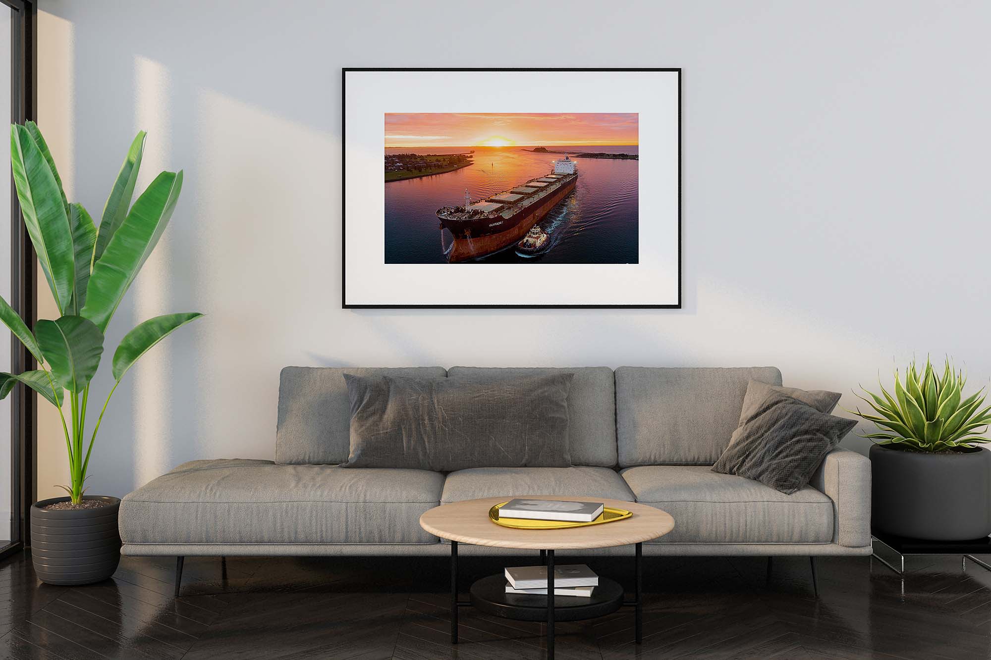 Newcastle Harbour Coal Ship