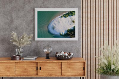 Elizabeth Island (Swansea Sand Islands) aerial photo wall art