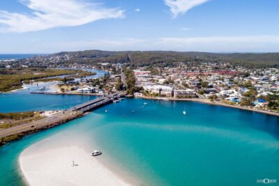 Swansea bridge aerial photo