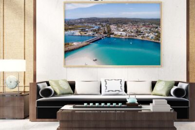 Swansea bridge aerial photo