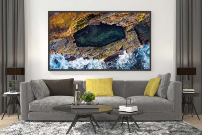 Newcastle Bogey Hole Aerial wall art print