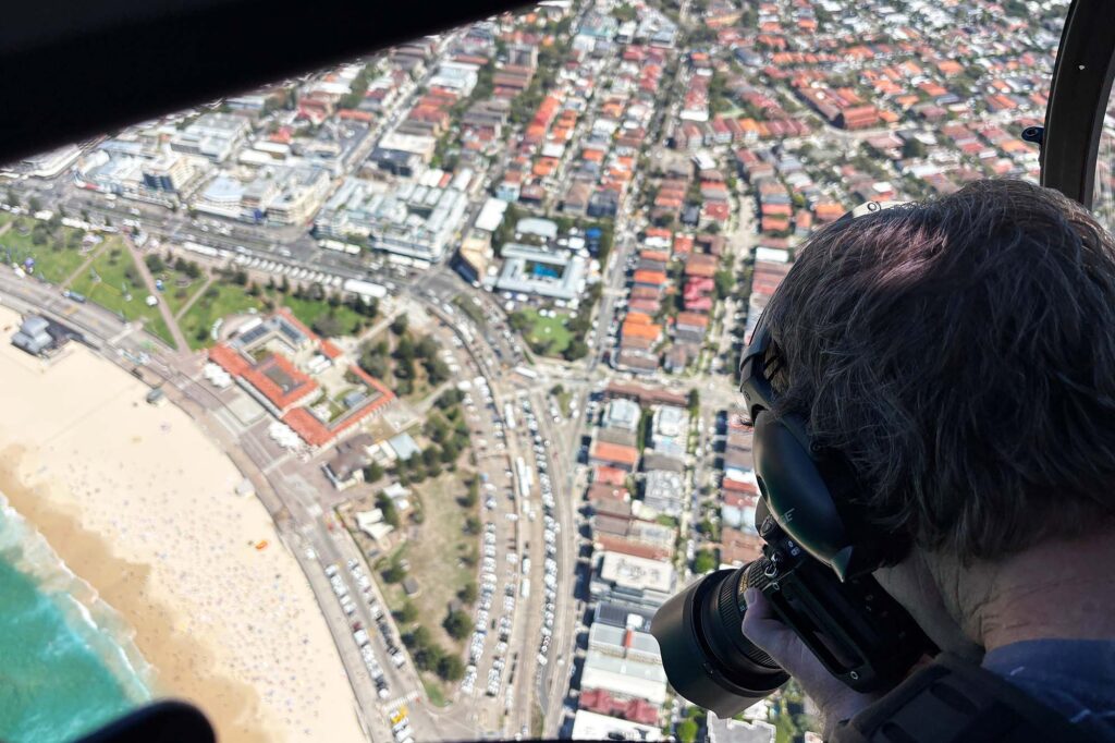Bondi Beach aerial photography