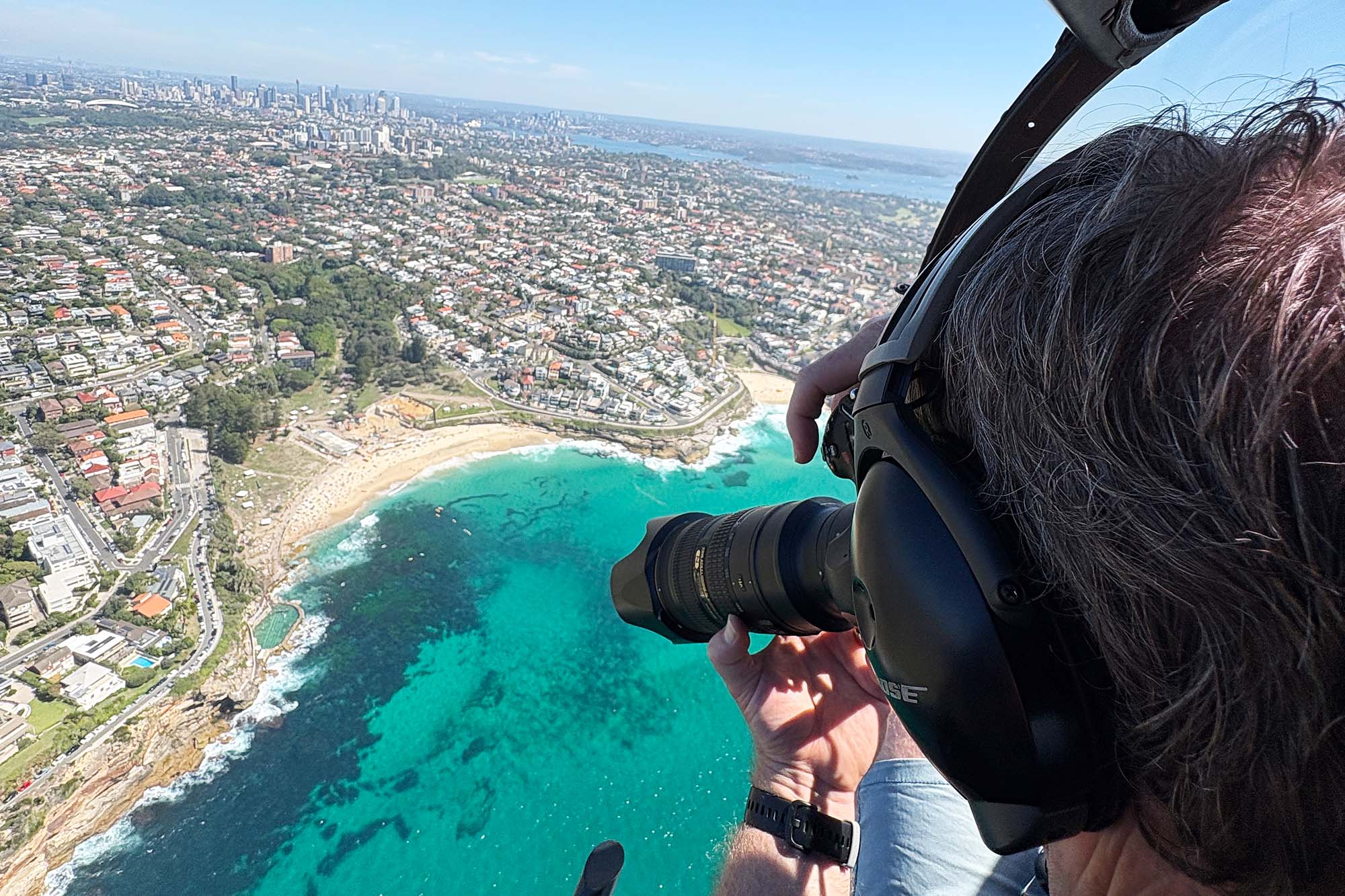 Bronte Beach Aerial Photography over Sydney
