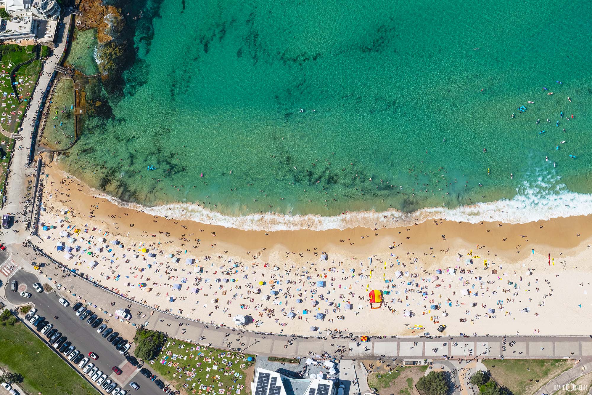 Bondi beach aerial photography Sydney