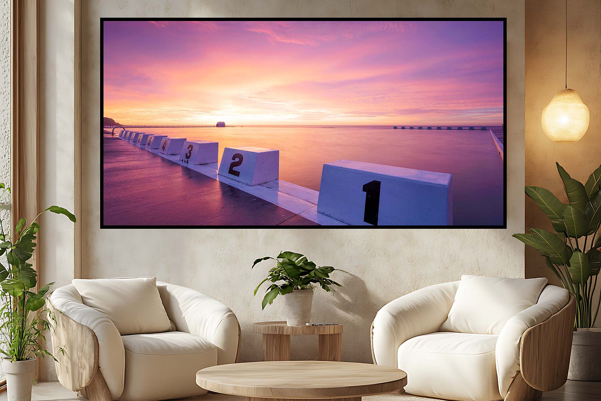 merewether-ocean-baths-sunrise-newcastle-landscape-photography-print.jpg Merewether Ocean Baths sunrise Newcastle landscape photography print with soft morning light over the ocean