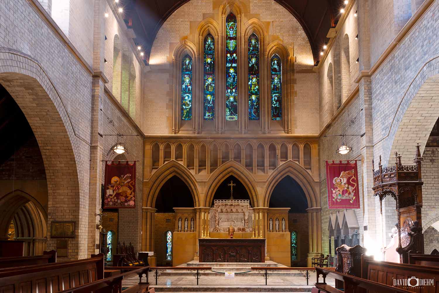 christ-church-cathedral-altar-interior-newcastle.jpg The altar and stained glass windows inside Christ Church Cathedral in Newcastle NSW.