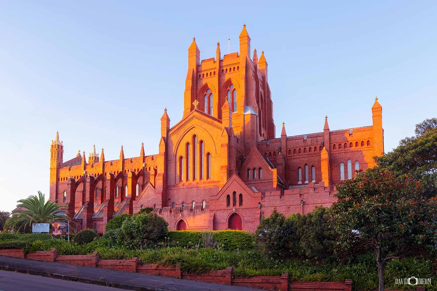 christ-church-cathedral-newcastle.jpg Christ Church Cathedral illuminated by golden afternoon light in Newcastle, NSW.