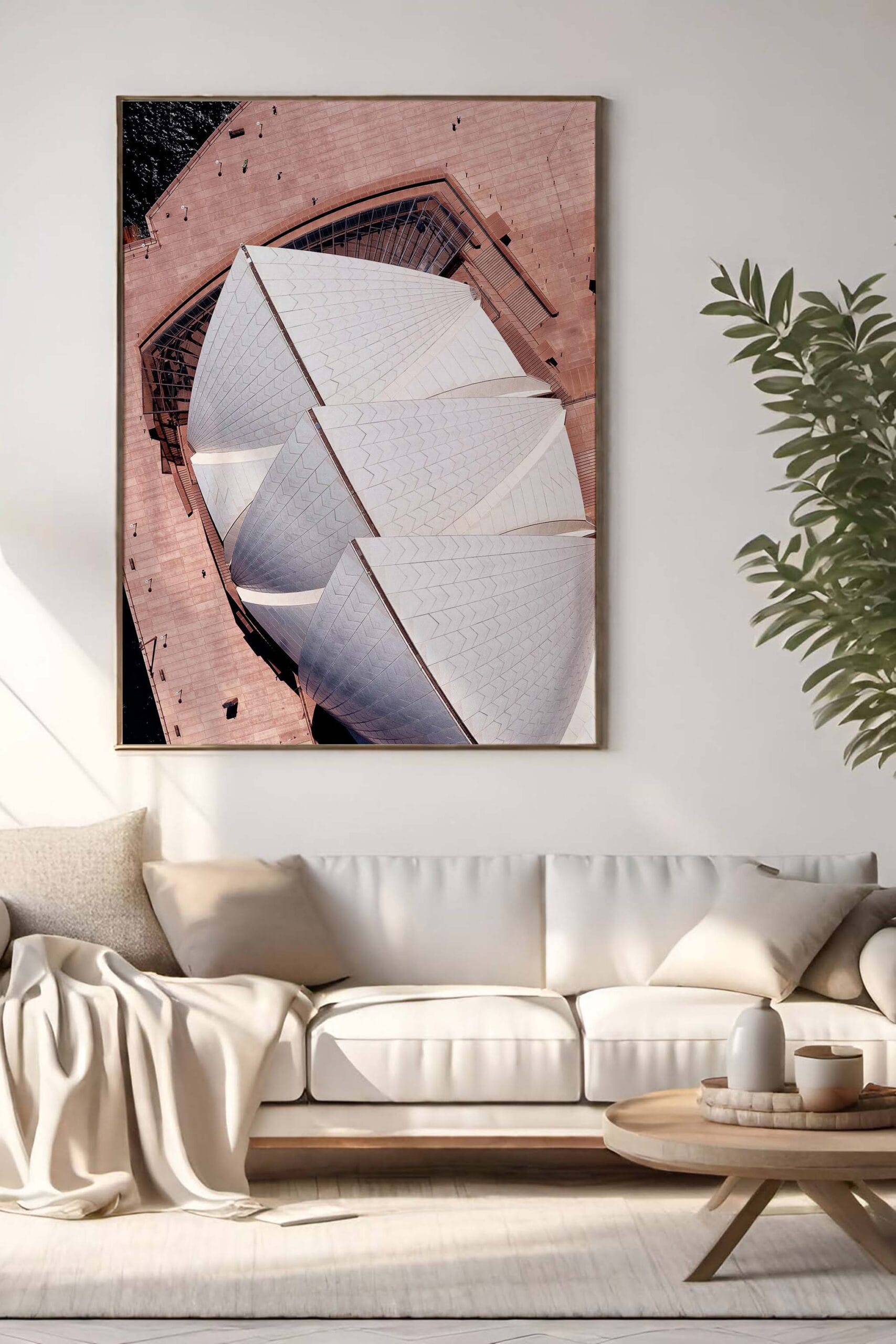Sydney Landscape Photography Prints displayed as premium coastal wall art in a modern Australian interior with natural light and contemporary styling
