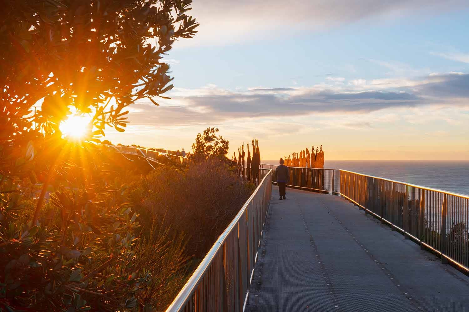 ANZAC Memorial Walk Sunrise Newcastle NSW