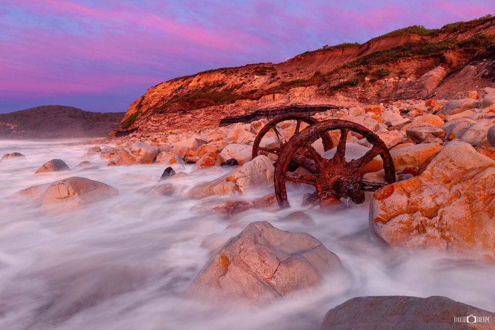 burwood-colliery-remnants-burwood-beach-newcastle.jpg Historic Burwood Colliery mining relics on the rocky shoreline at Burwood Beach in Glenrock State Conservation Area, Newcastle NSW.