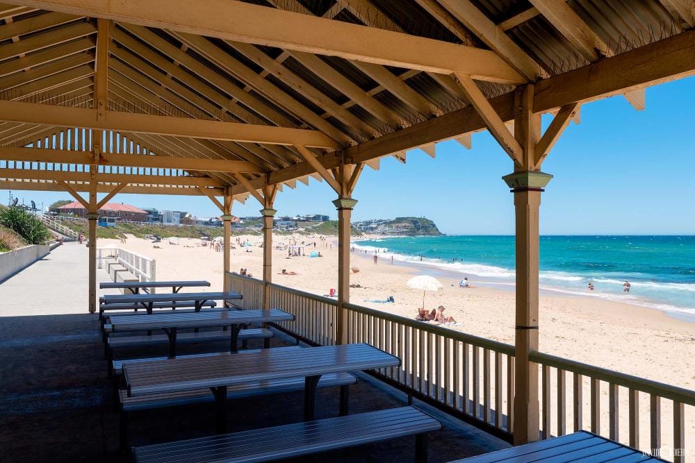 merewether-beach-pavilion-newcastle.jpg Merewether Beach Pavilion overlooking the sand and ocean in Newcastle NSW.