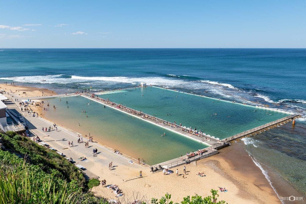 merewether-ocean-baths-aerial-view.jpg Elevated view of Merewether Ocean Baths beside Merewether Beach on Newcastle's coastline.
