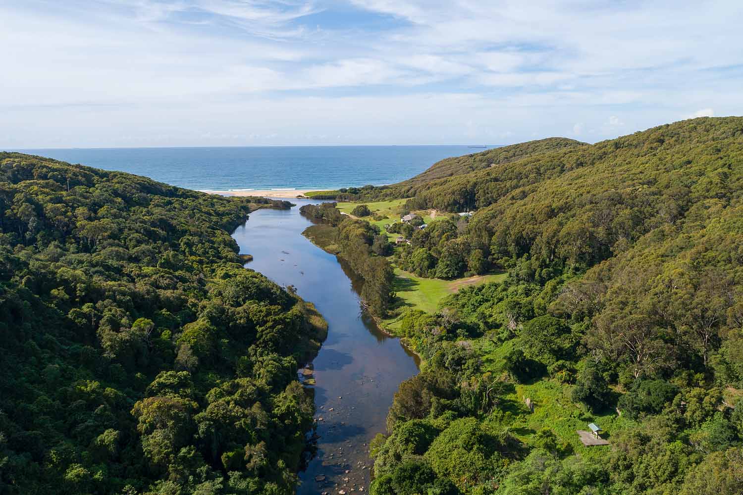 leichhardt-lookout-glenrock-lagoon-aerial.jpg Aerial view from Leichhardt Lookout overlooking Glenrock Lagoon, Glenrock State Conservation Area and the coastline in Lake Macquarie.
