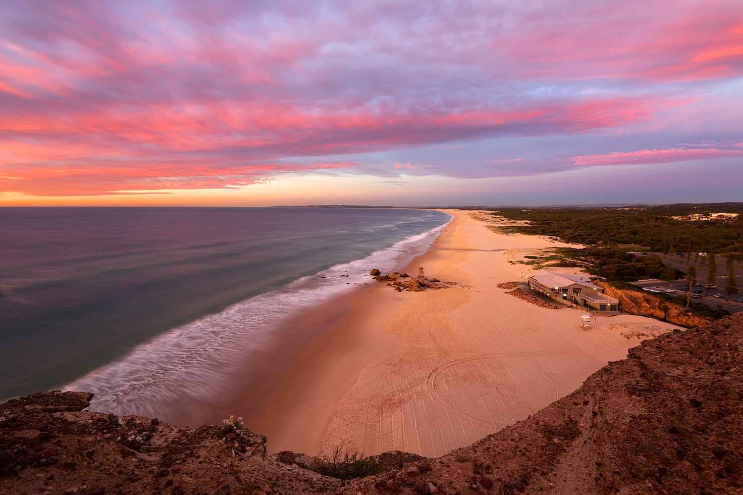 redhead-bluff-lookout-sunrise.jpg Colourful sunrise over Redhead Beach viewed from Redhead Bluff Lookout in Lake Macquarie.