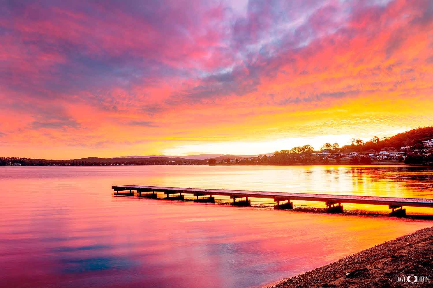 warners-bay-sunset-lake-macquarie.jpg Colourful sunset over Lake Macquarie and the jetty at Warners Bay.